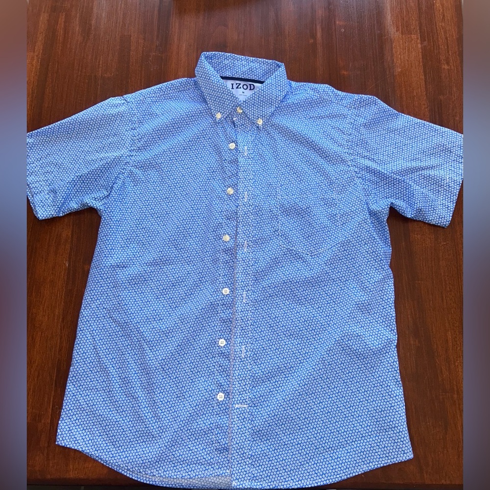 Men’s Izod Short Sleeve Button Down